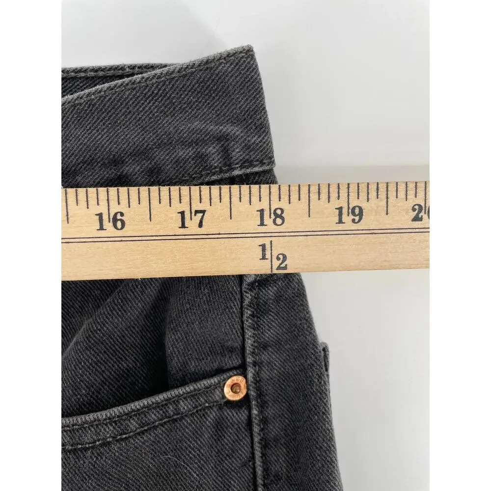 VNTG 2003 Levi’s 505 Jeans Men’s 36x34 Relaxed Fit Charcoal Wash Y2K Distressed